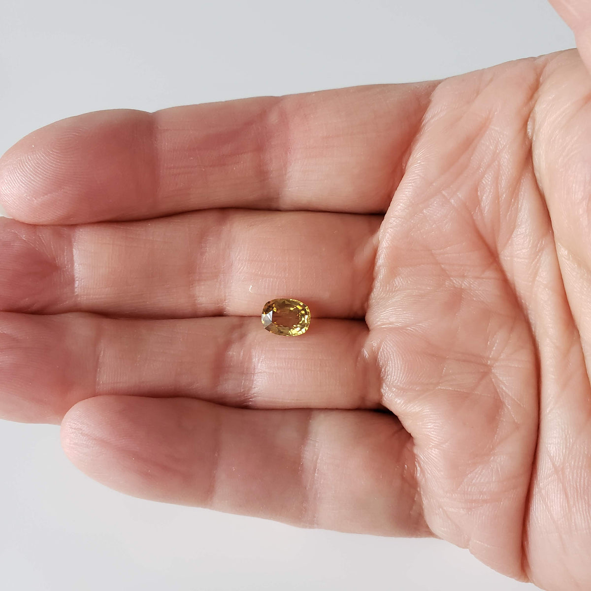 Zircon | Antique Cut | Yellow | 8x6mm | Cambodia 8
