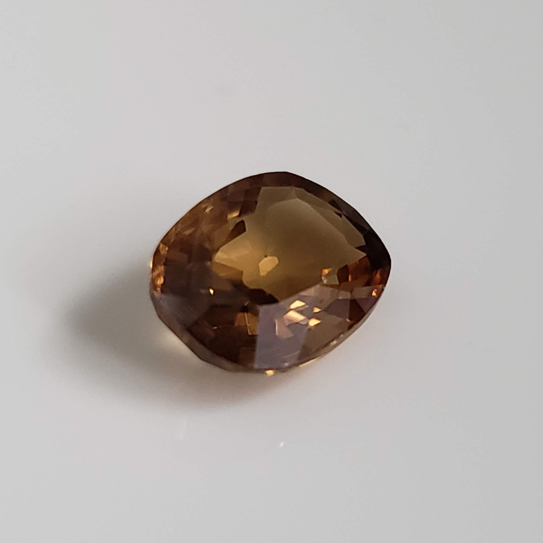  Zircon | Antique Cut | Yellow Orange | 9x7mm 2
