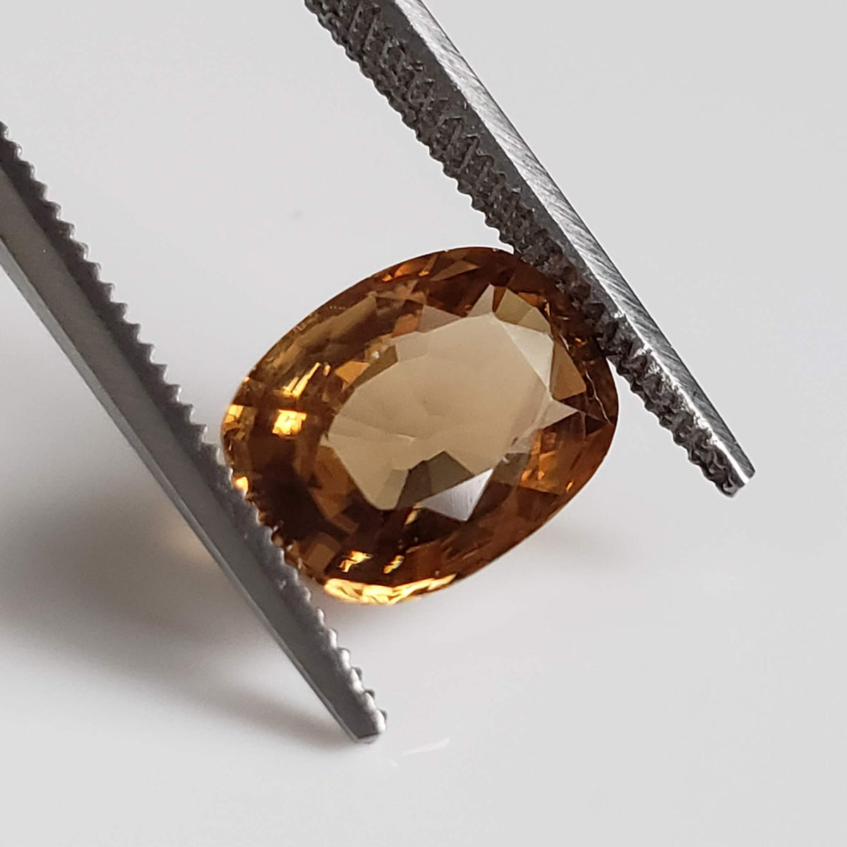  Zircon | Antique Cut | Yellow Orange | 9x7mm 
