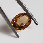  Zircon | Antique Cut | Yellow Orange | 9x7mm 