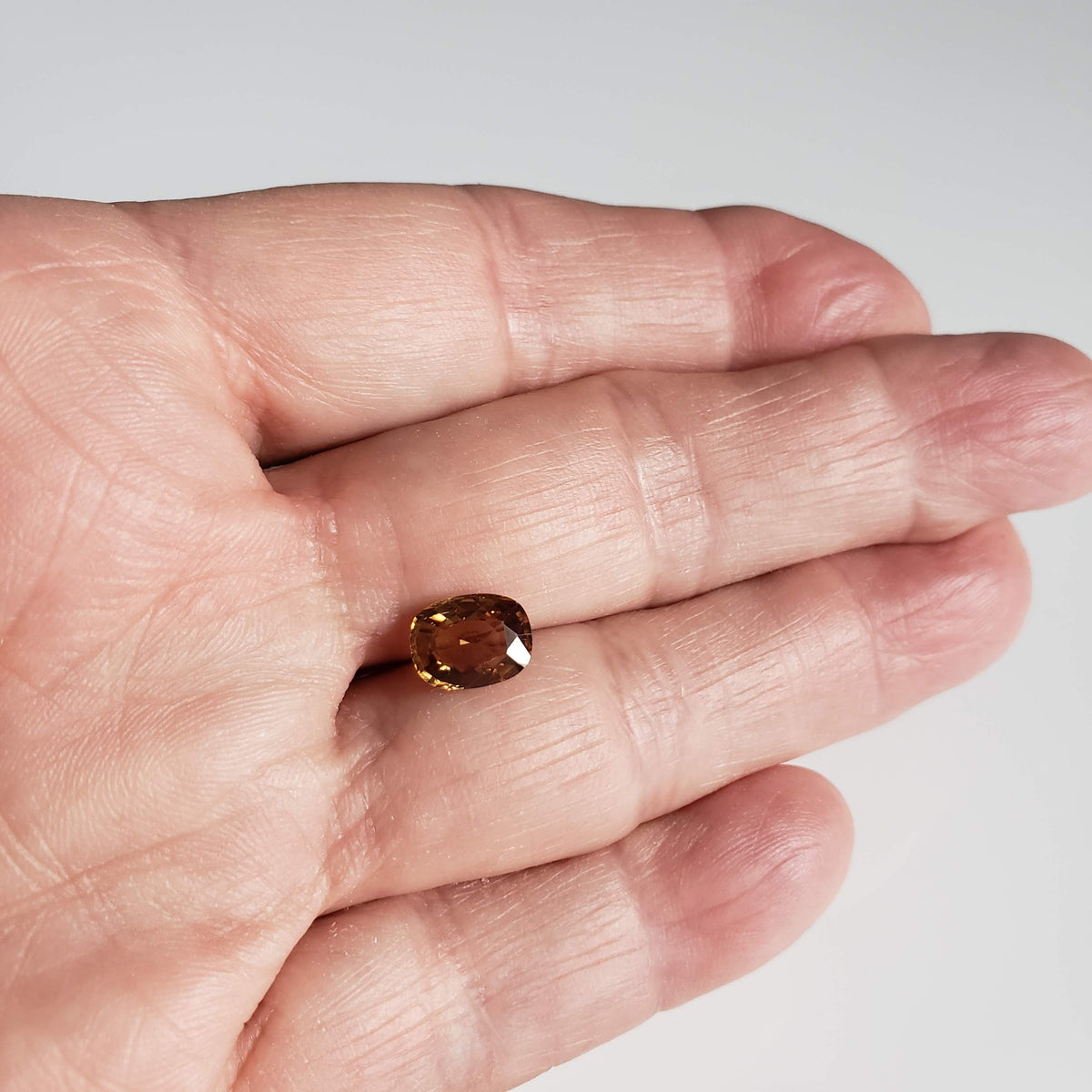  Zircon | Antique Cut | Yellow Orange | 9x7mm 7