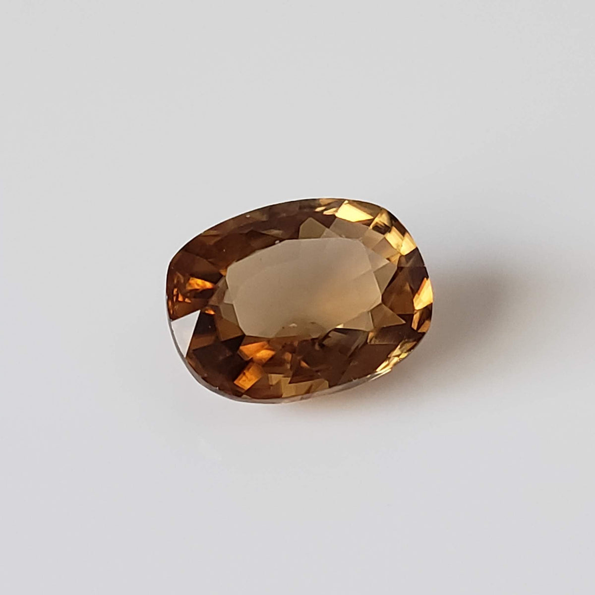  Zircon | Antique Cut | Yellow Orange | 9x7mm 2