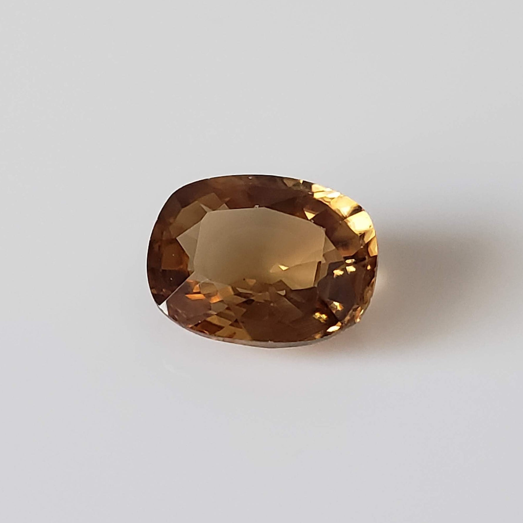 Zircon | Antique Cut | Yellow Orange | 9x7mm 3