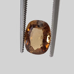  Zircon | Antique Cut | Yellow Orange | 9x7mm 