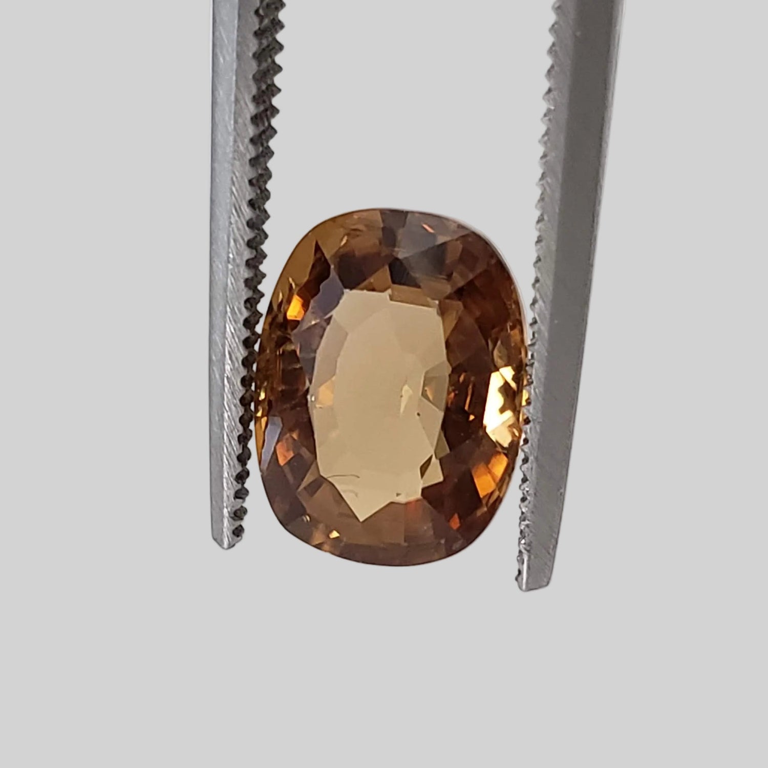  Zircon | Antique Cut | Yellow Orange | 9x7mm 