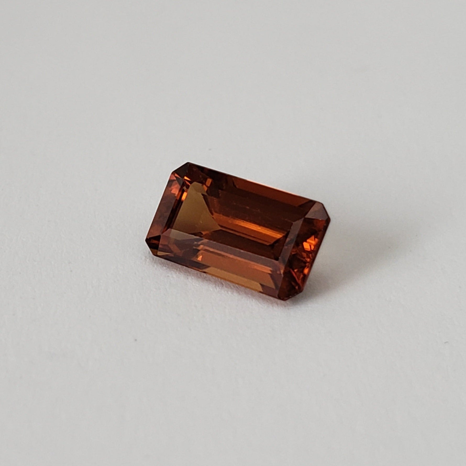  Zircon | Octagon Cut | Orange | 10.5x6.0mm 3.6ct 3