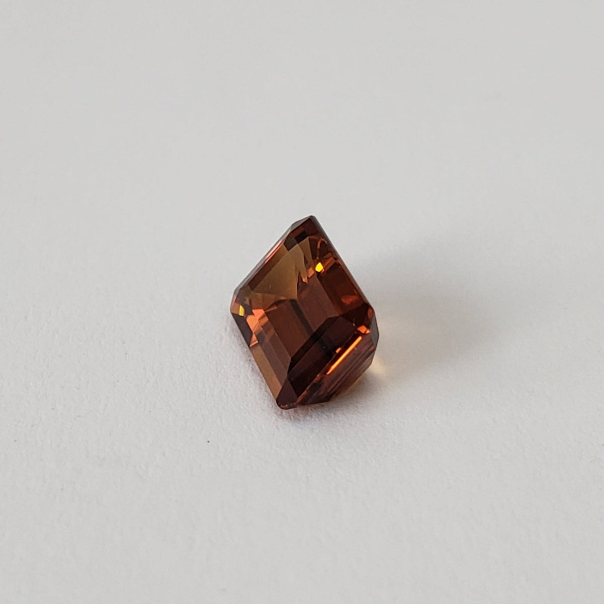  Zircon | Octagon Cut | Orange | 10.5x6.0mm 3.6ct 4