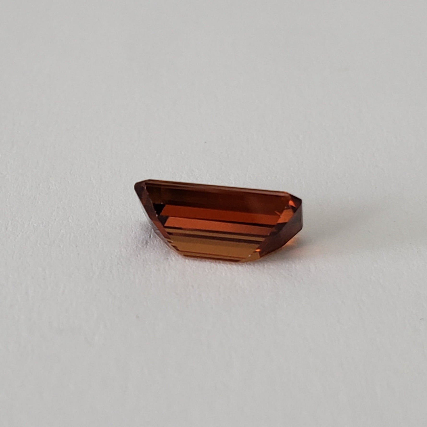  Zircon | Octagon Cut | Orange | 10.5x6.0mm 3.6ct 5