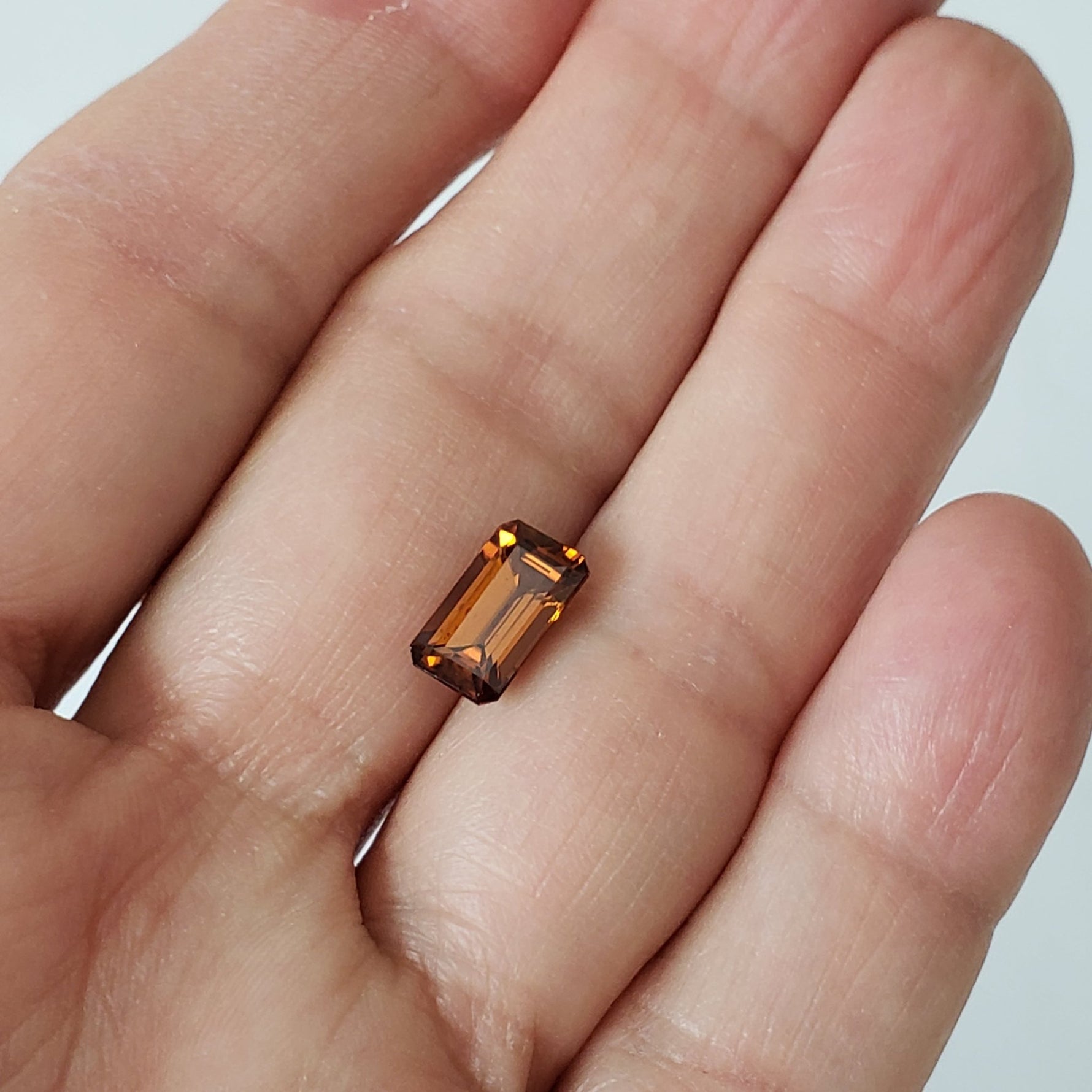  Zircon | Octagon Cut | Orange | 10.5x6.0mm 3.6ct 7