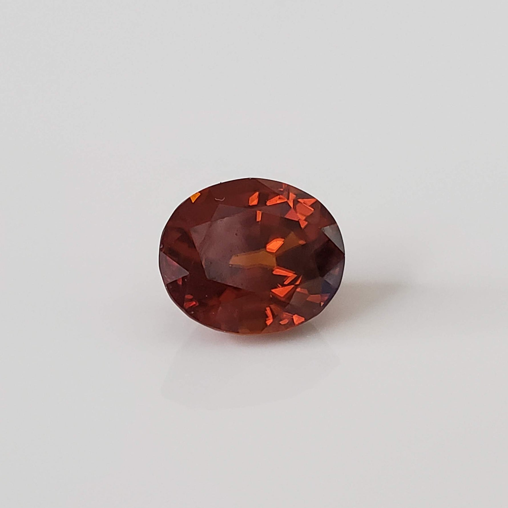  Zircon | Oval Cut | Imperial Orange | 10.8x9.3mm 6.11Ct | Vietnam 2