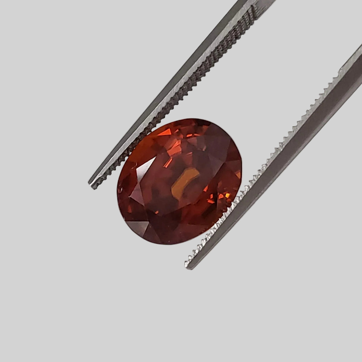  Zircon | Oval Cut | Imperial Orange | 10.8x9.3mm 6.11Ct | Vietnam 