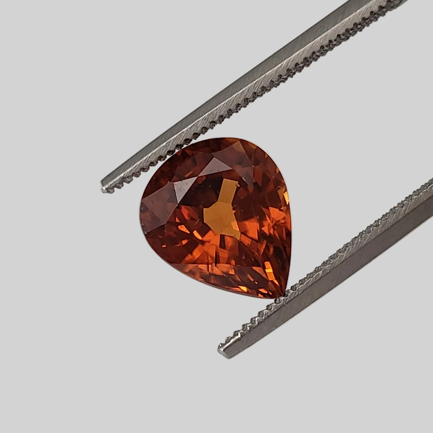 Zircon | Pear Shape Cut | Orange | 9x7.7mm, 2.9ct | Vietnam 1