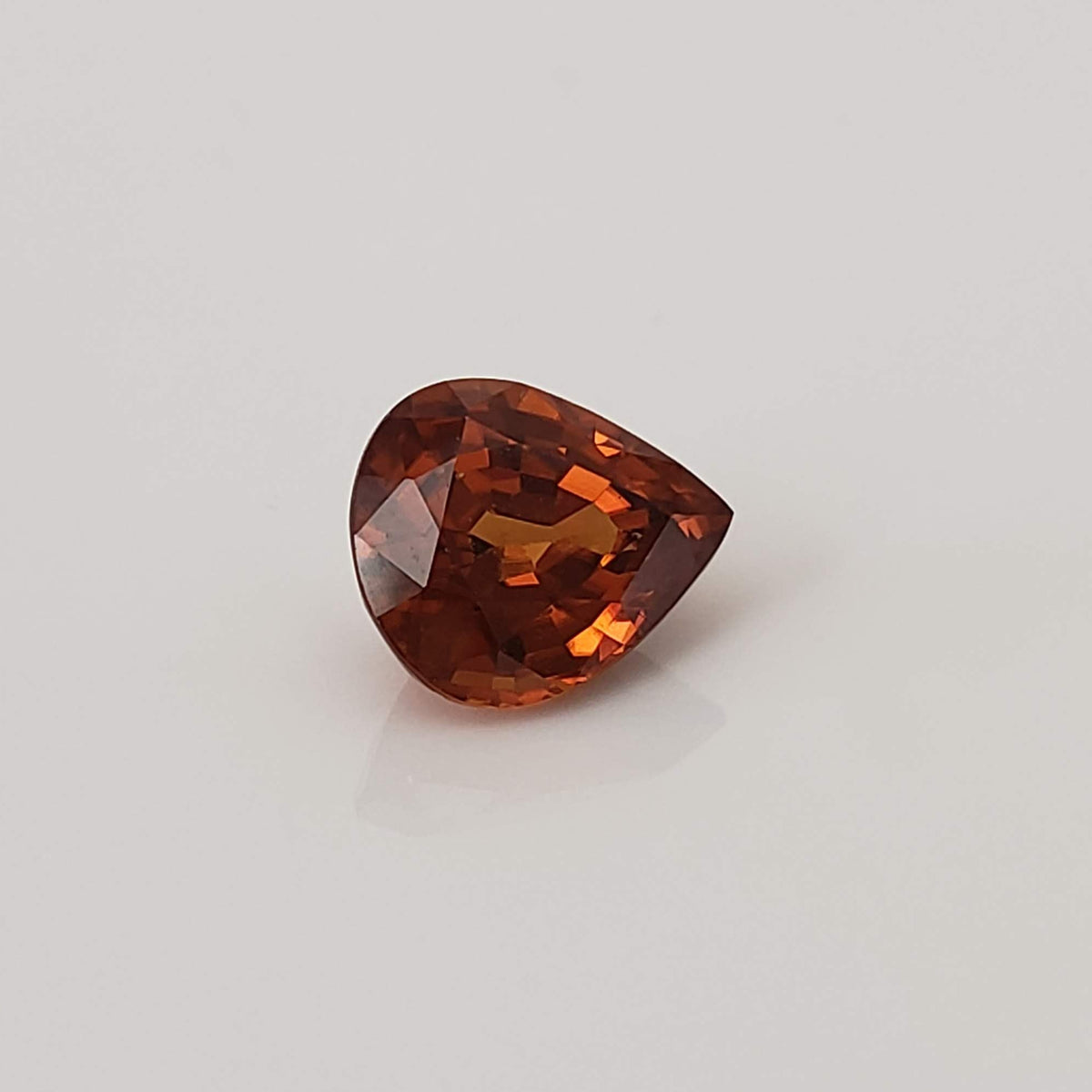 Zircon | Pear Shape Cut | Orange | 9x7.7mm, 2.9ct | Vietnam 5