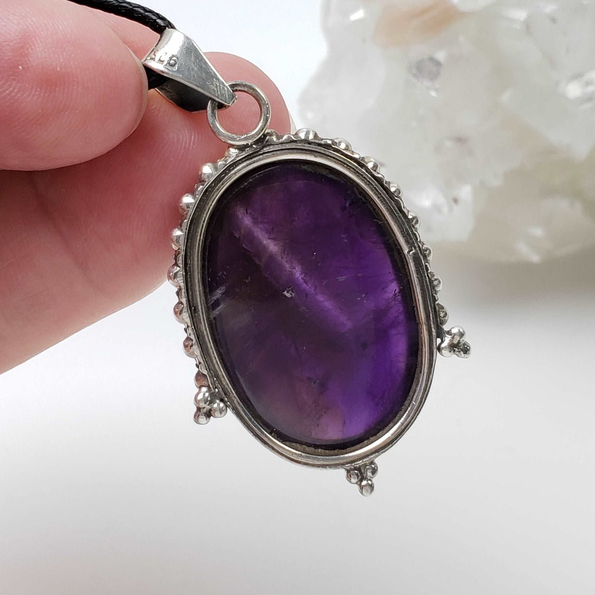   Amethyst Pendant | 925 Sterling Silver 