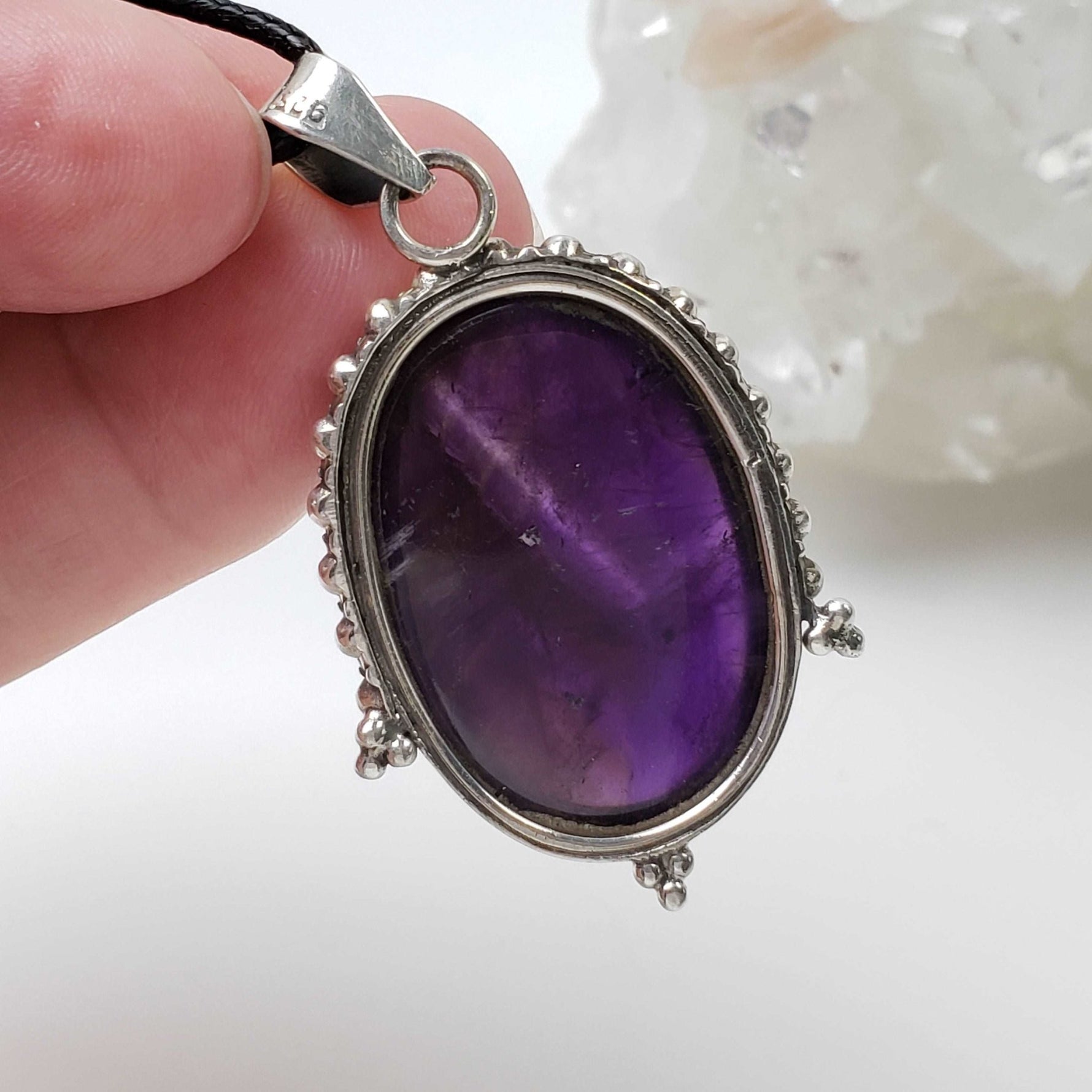   Amethyst Pendant | 925 Sterling Silver 