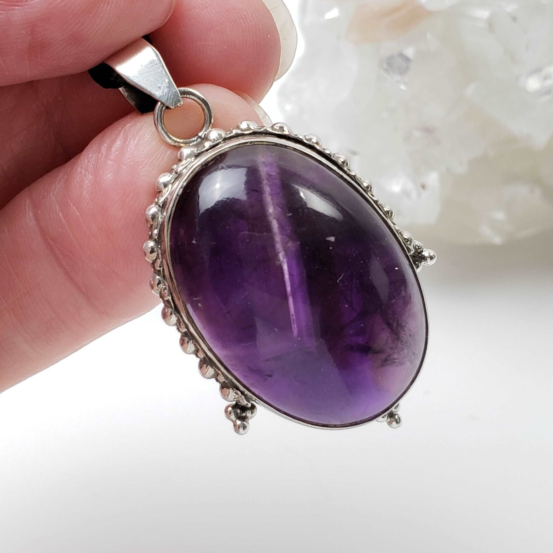   Amethyst Pendant | 925 Sterling Silver 