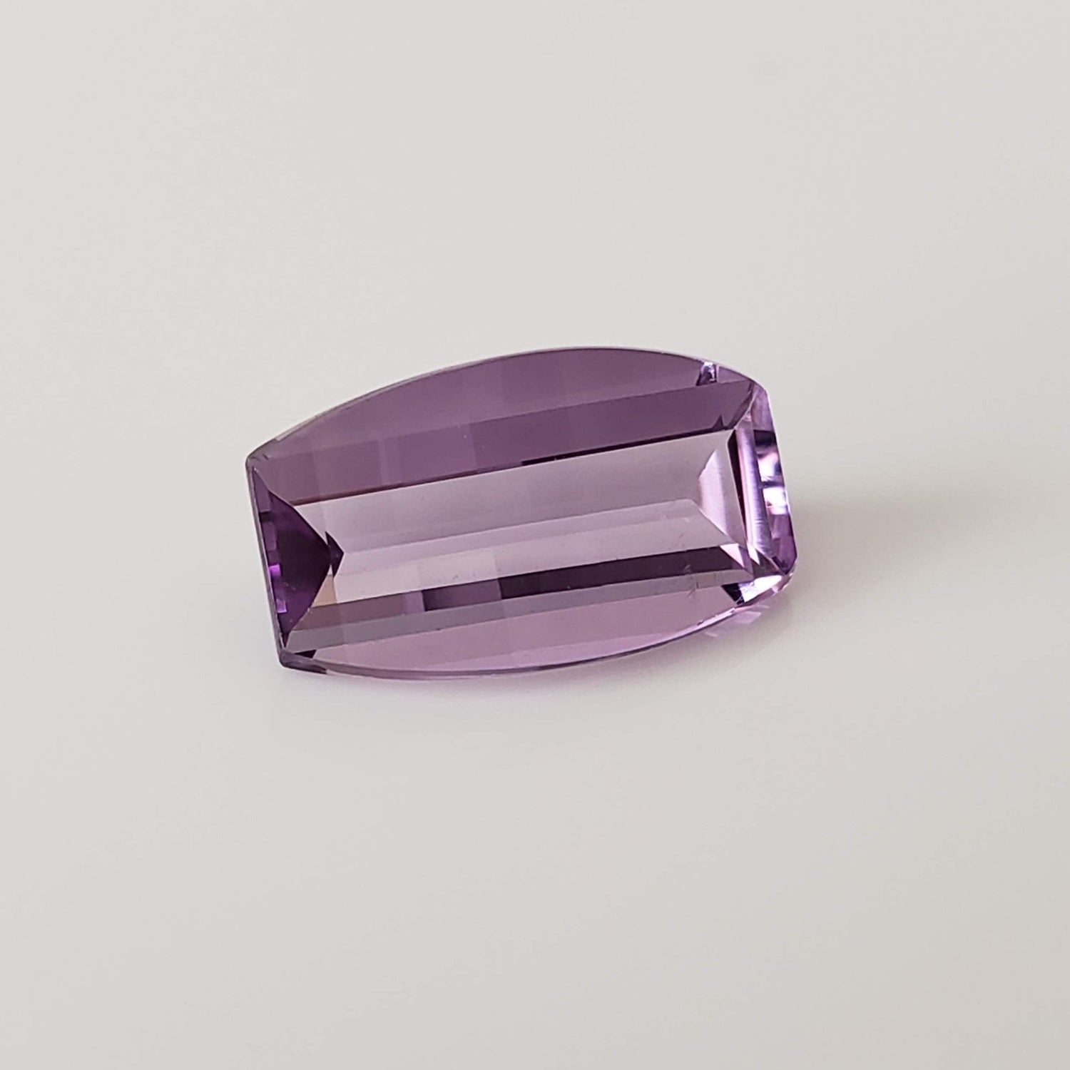 Amethyst | Step Top Barrel Cut | Purple | 12x7mm 2.6ct 1