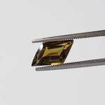 Apatite (Olive) | Lozenge Cut | Honey Green | 13.7x6.3mm 2.2ct 1