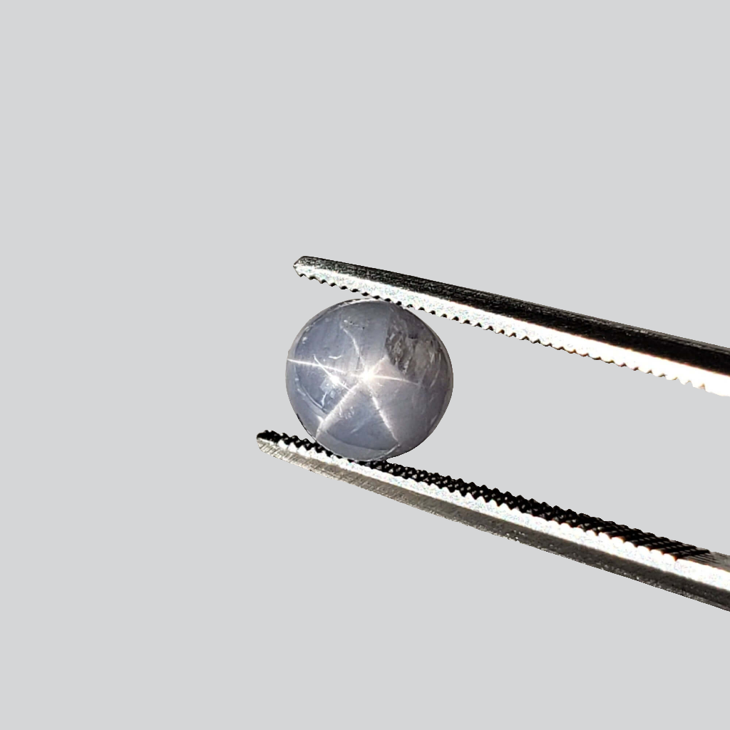  Star Sapphire | Oval Cabochon | Blue | 7x6.5mm 2.4ct | Myanmar 