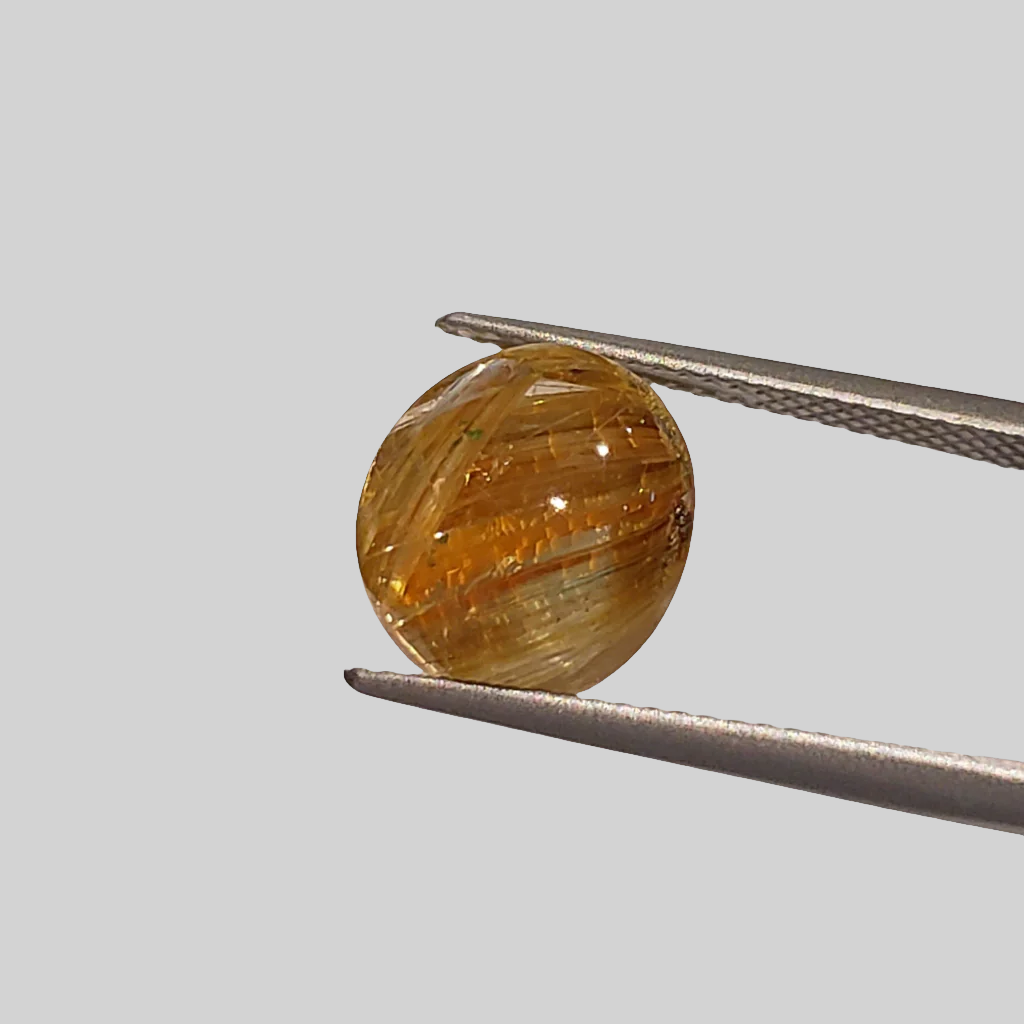  Rutile Cats Eye | Round Cabochon | 11.5mm 7.11ct 