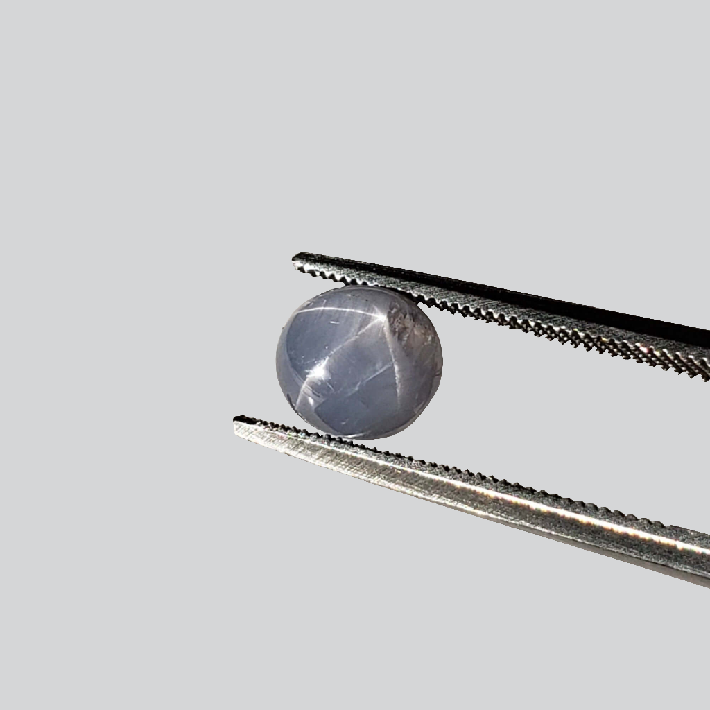  Star Sapphire | Oval Cabochon | Blue | 7x6.5mm 2.4ct | Myanmar 