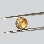  Rutile Cats Eye Round Cabochon 9.2mm 3.68ct 