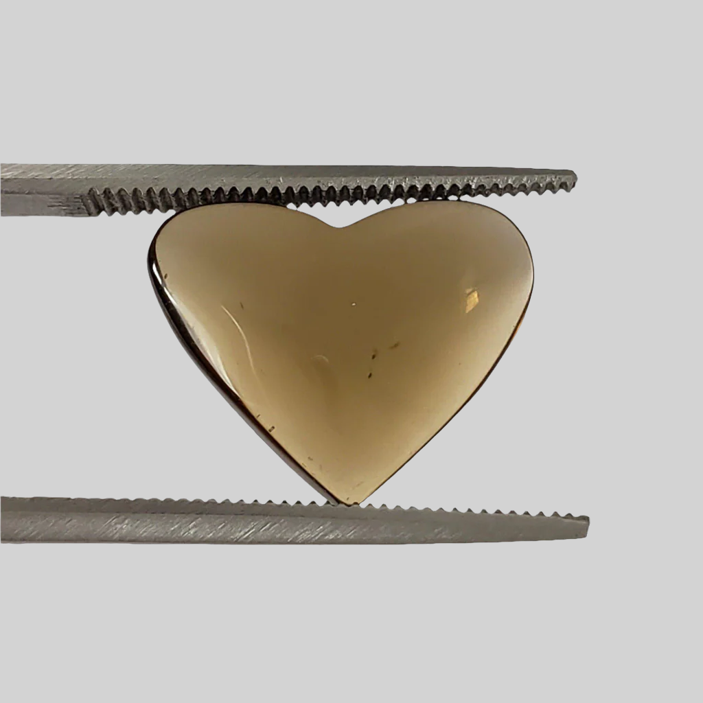  Smoky Quartz | Heart Shape Cabochon | 15x12mm 5.1ct 