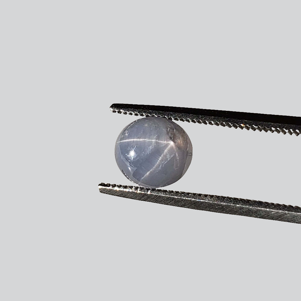  Star Sapphire | Oval Cabochon | Blue | 7x6.5mm 2.4ct | Myanmar 