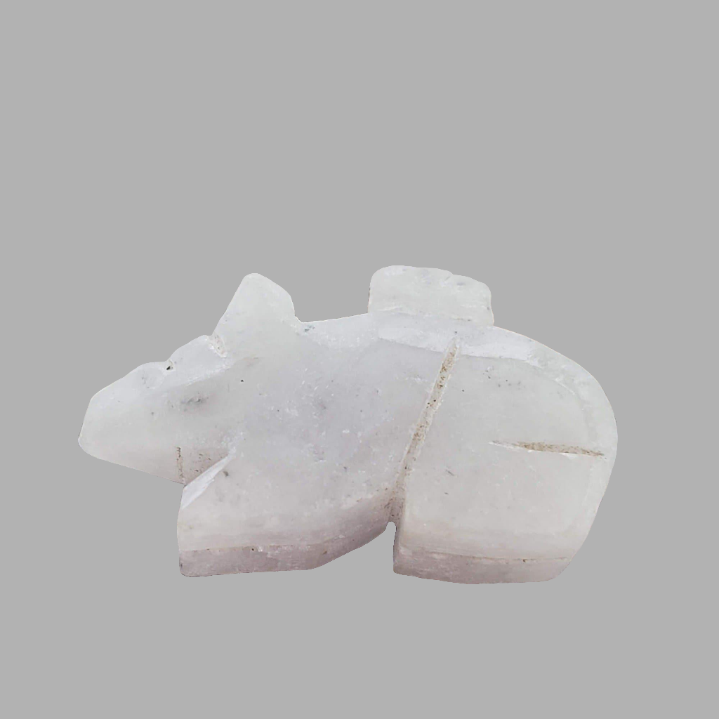 White Jade Rat Carving | 22x13 mm 16.81 Ct | China