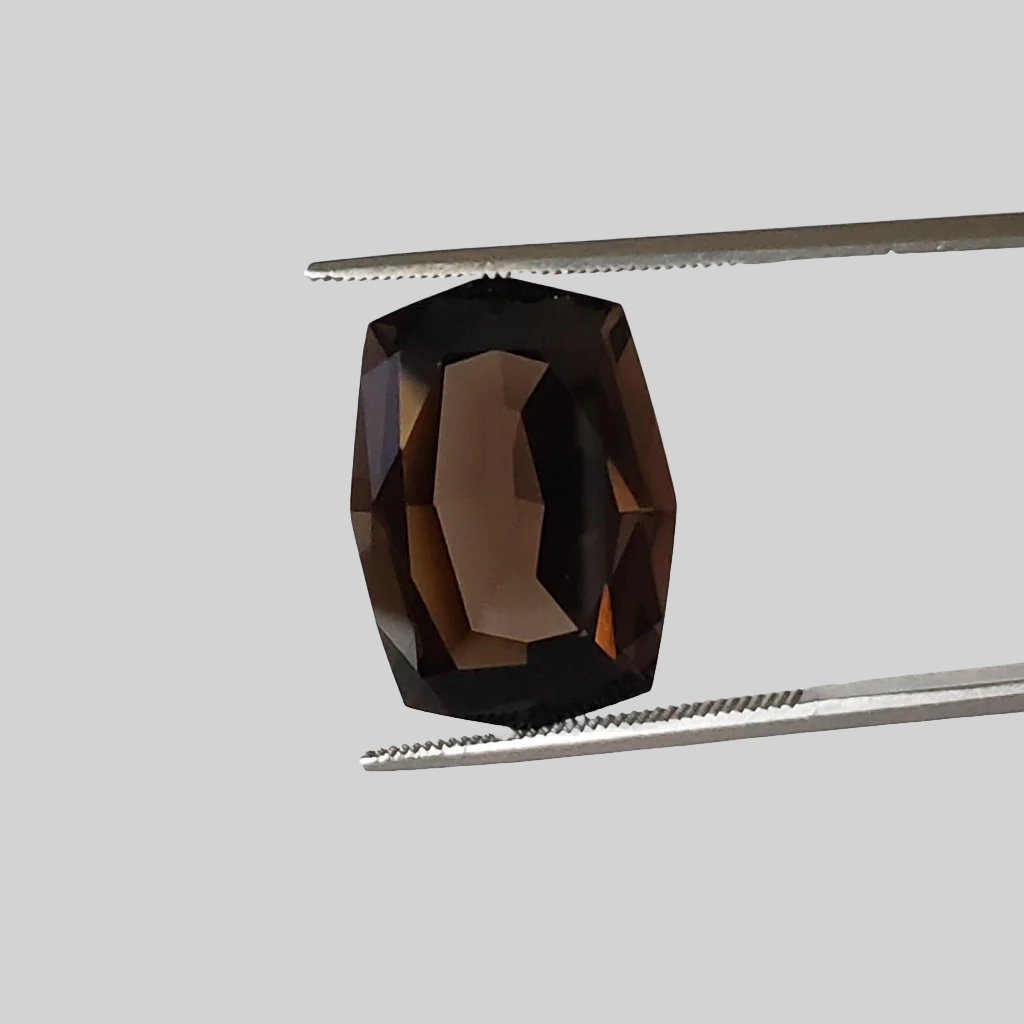 Dark Smoky Quartz | Modified Octagon Cut | 19.5x14mm 13ct