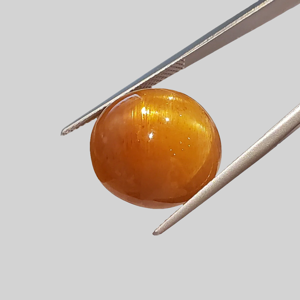  Star Sunstone Round Cabochon Honey Brown 16.9mm 21.65ct 