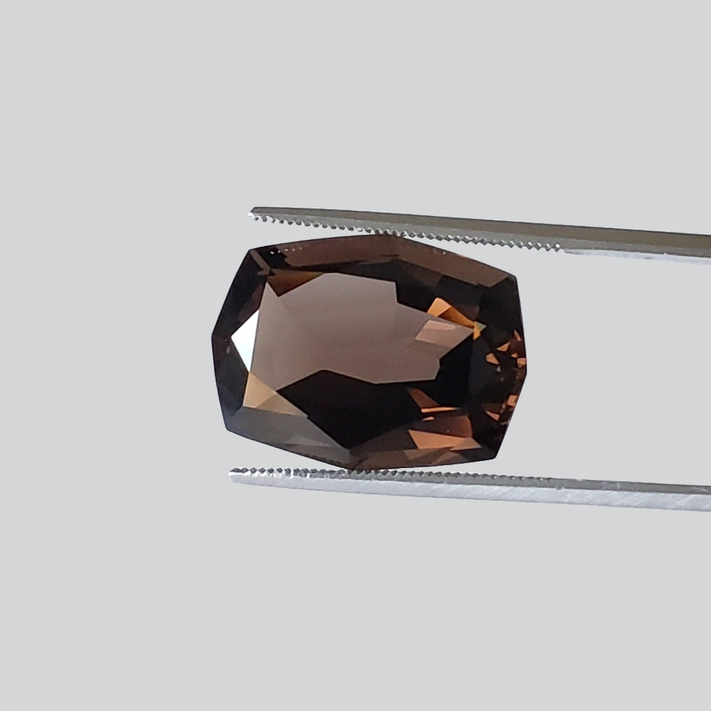 Dark Smoky Quartz | Modified Octagon Cut | 19.5x14mm 13ct