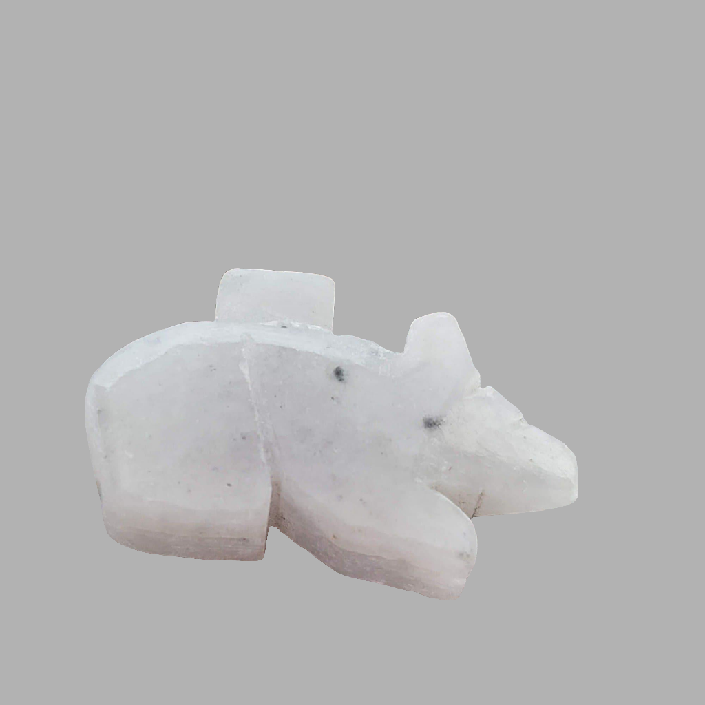 White Jade Rat Carving | 22x13 mm 16.81 Ct | China