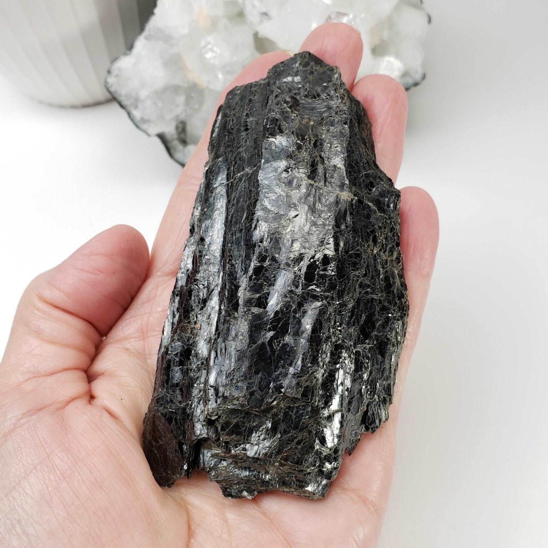  Black Biotite Mica Book Crystal 126 Grams from Córdoba, Spain 