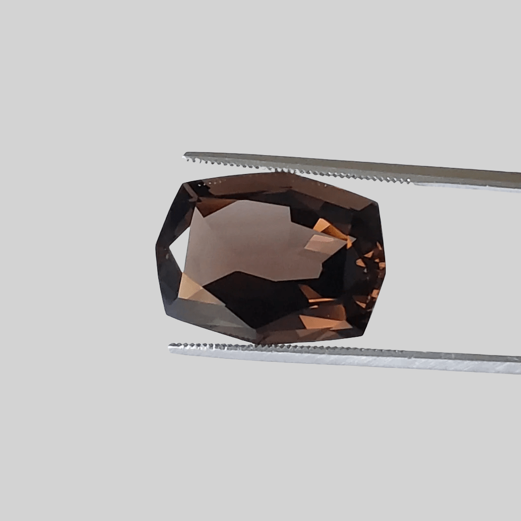 Dark Smoky Quartz | Modified Octagon Cut | 19.5x14mm 13ct 1