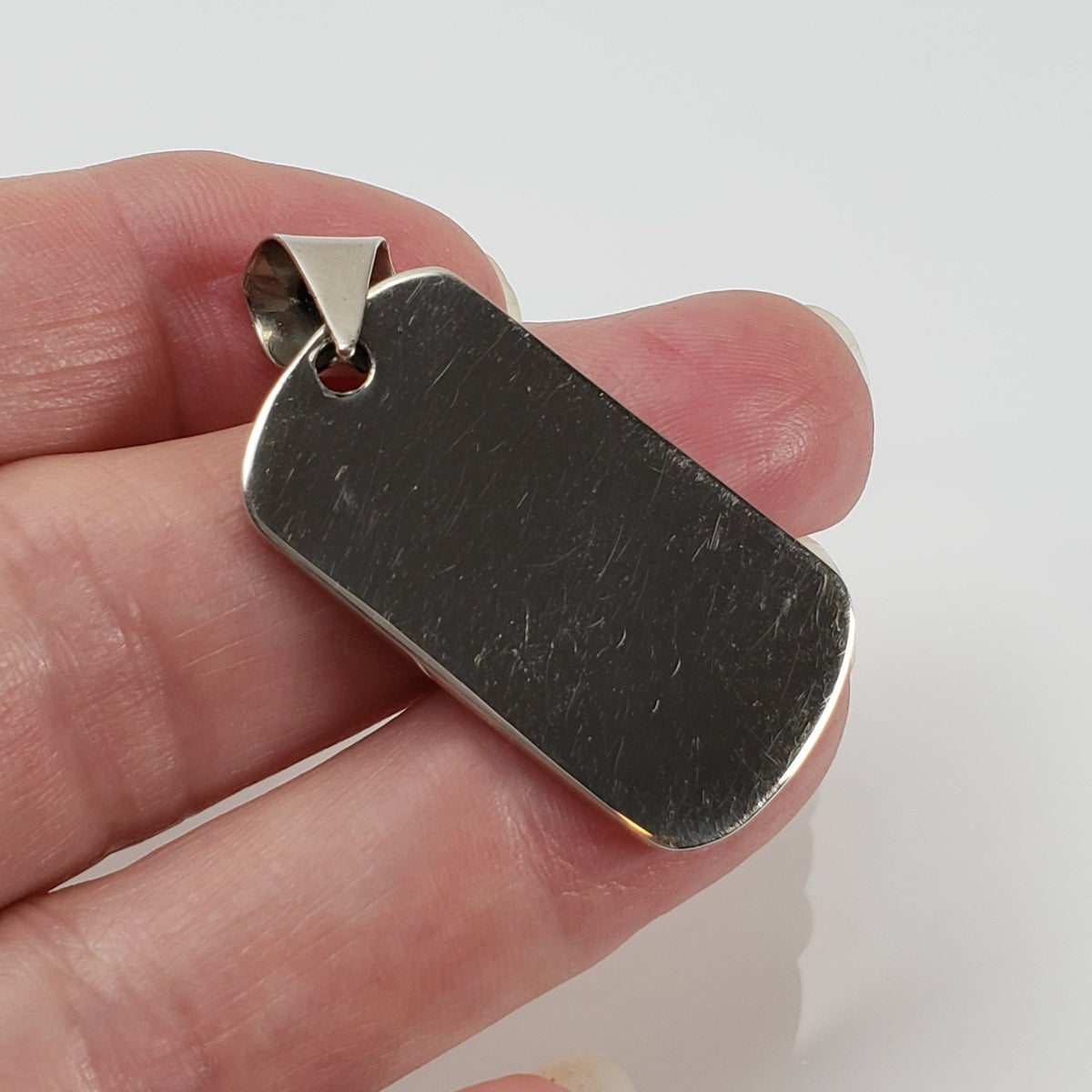 Gibeon Meteorite Pendant | Etched Part Slice on Sterling Silver 3