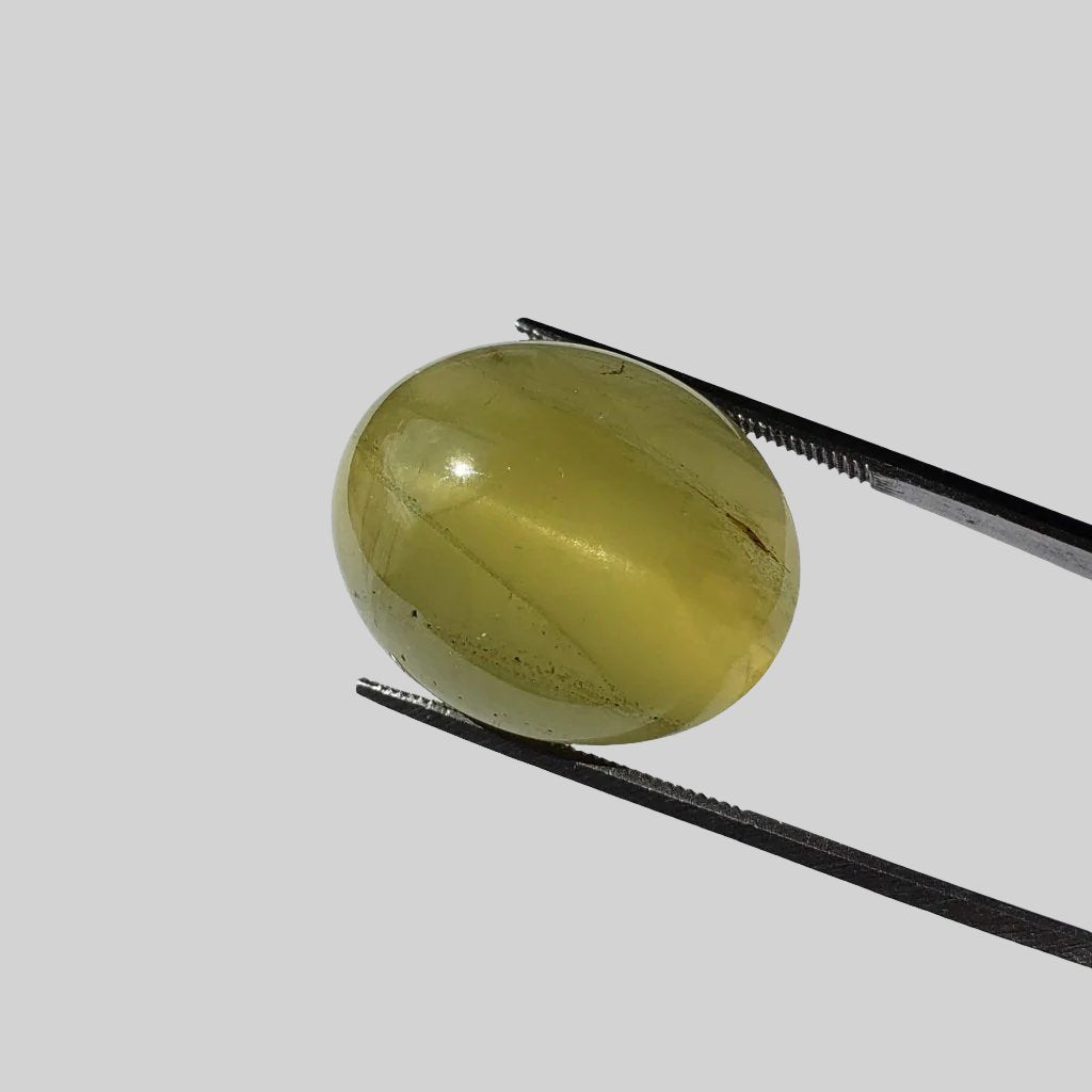  Golden Beryl Cats Eye | Oval Cabochon | 22x18mm 37.22ct 