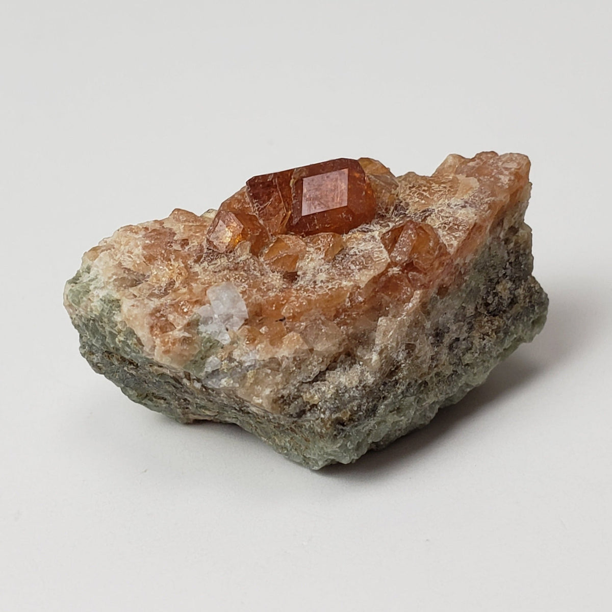 Grossular Hessonite Garnet | Perky Box Thumbnail Specimen | Eden Mills, VT USA