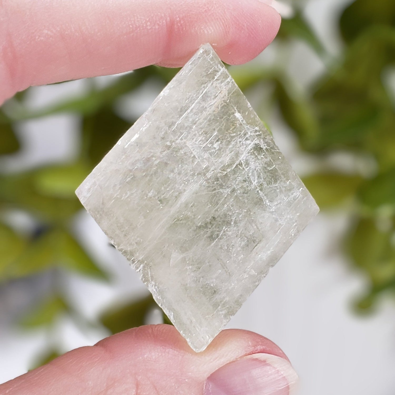   Iceland Spar Optical Calcite | 60.8 Grams | Rhombohedral | China 