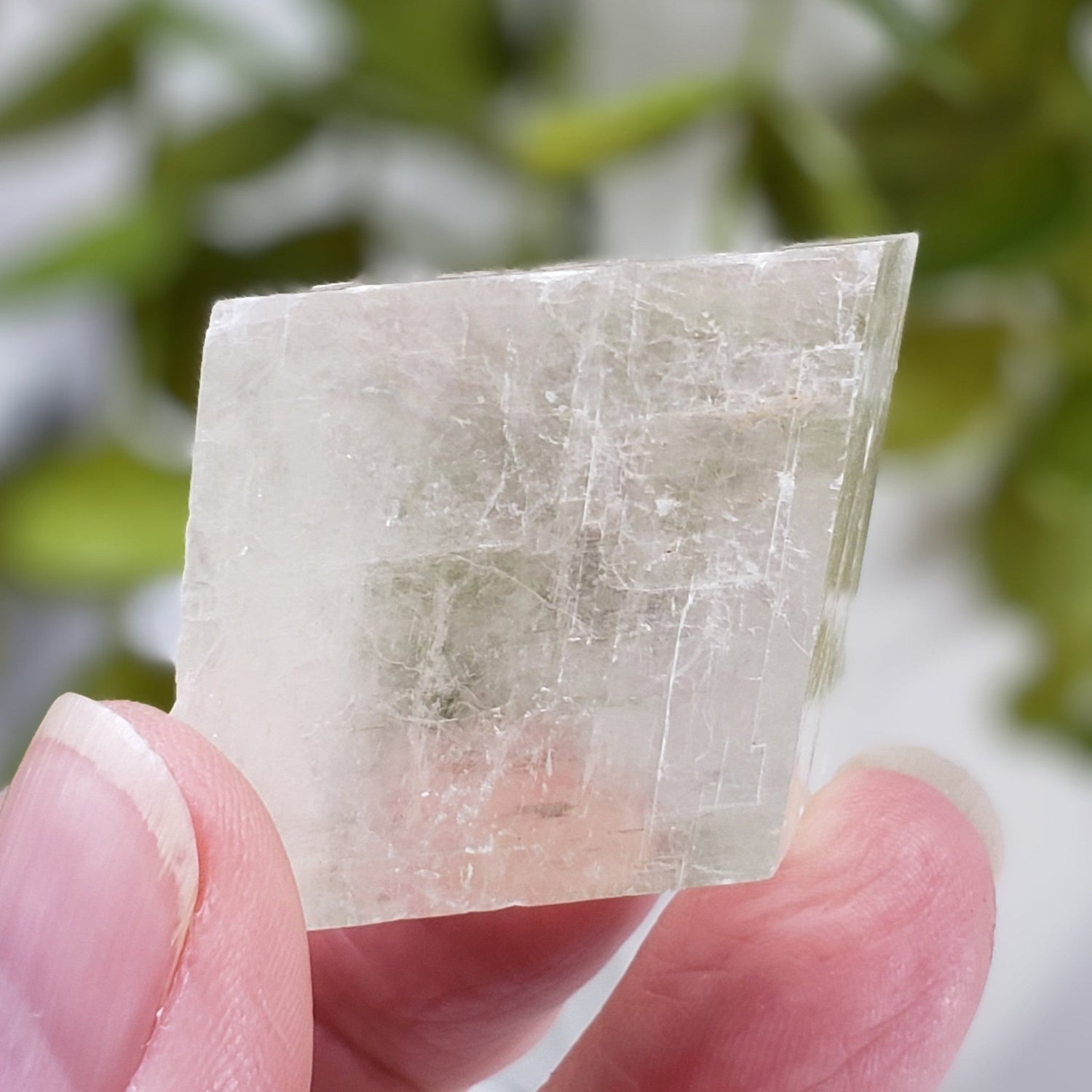   Iceland Spar Optical Calcite | 60.8 Grams | Rhombohedral | China 