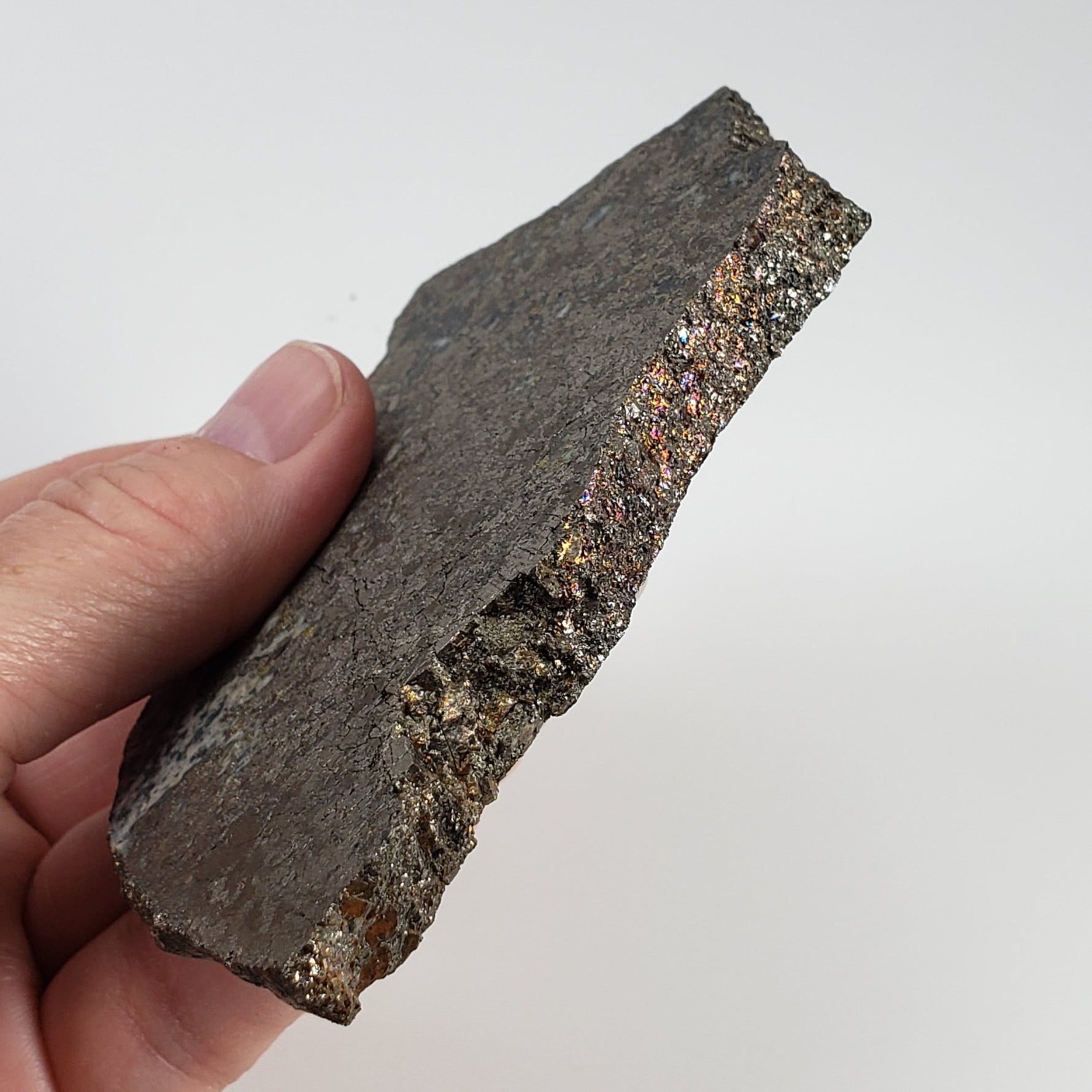   Impact Breccia | Part Slice | 222.8 Grams | Metal Rich Impactite | Sudbury Structure, Canada 