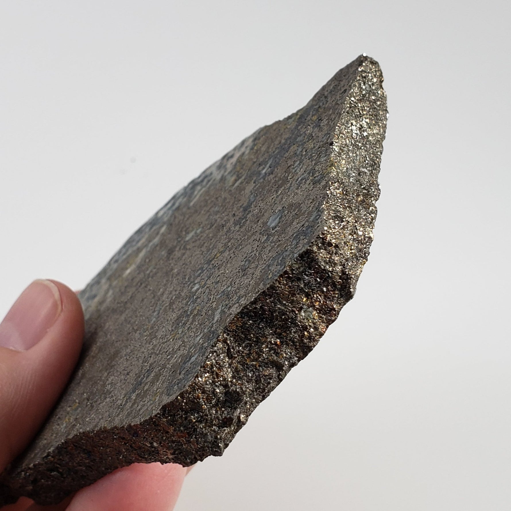   Impact Breccia | Part Slice | 222.8 Grams | Metal Rich Impactite | Sudbury Structure, Canada 