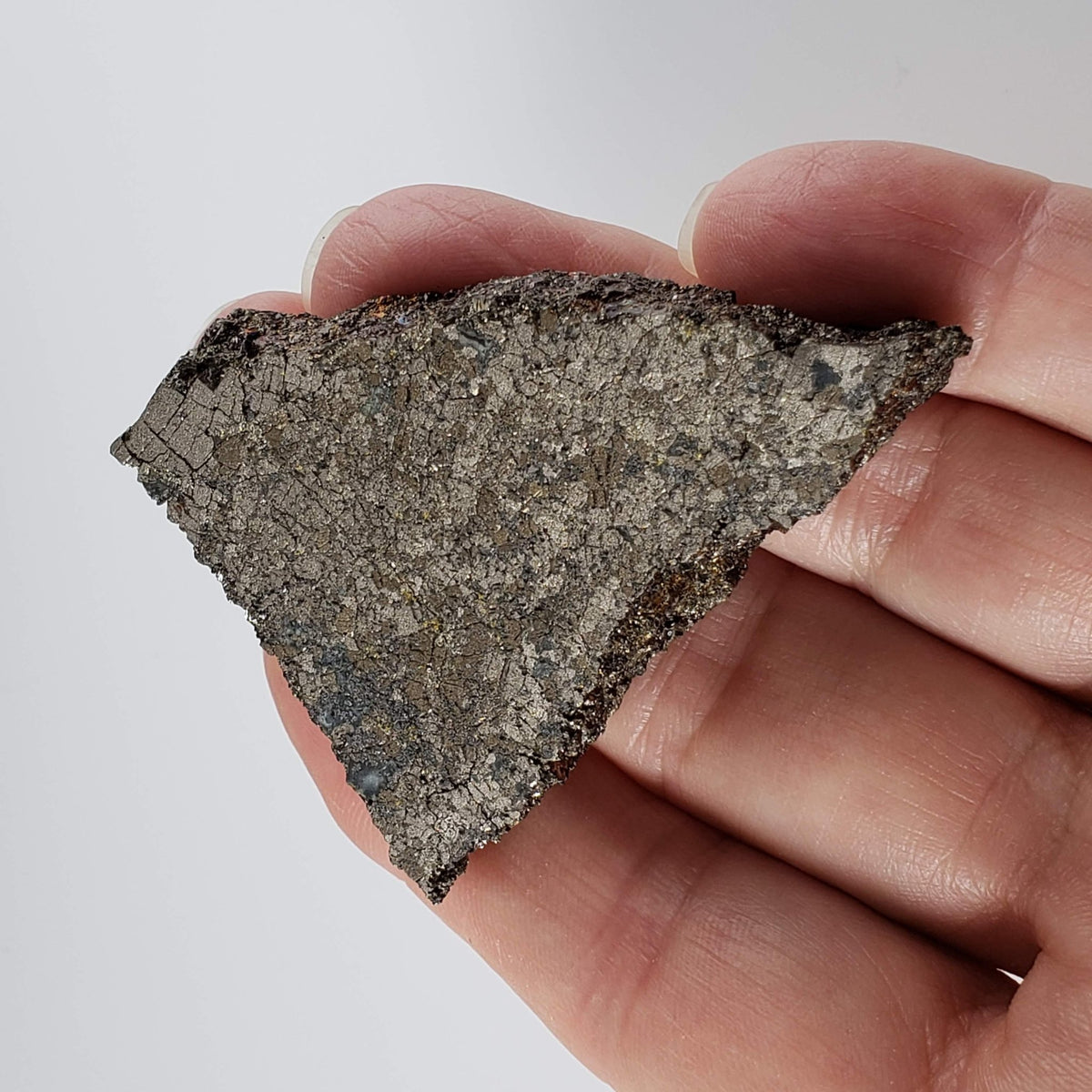   Impact Breccia Part Slice | 58.9 Grams | Metal Rich Impactite | Sudbury Structure, Canada 