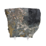  Impact Breccia Slice | 364 Grams | Golden Metal Veining Impactite | Sudbury Structure, Canada | SO24 