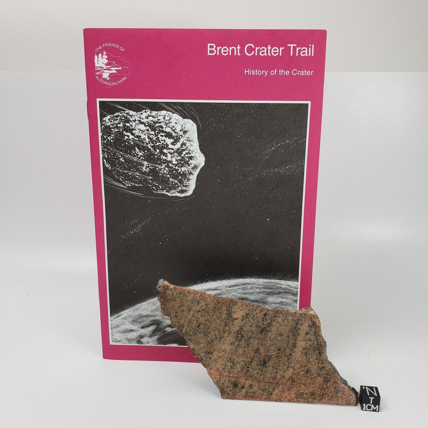   Impact Breccia Slice Kit | 106 Grams | Impactite and Guide | Brent Crater Trail, Ontario, Canada 