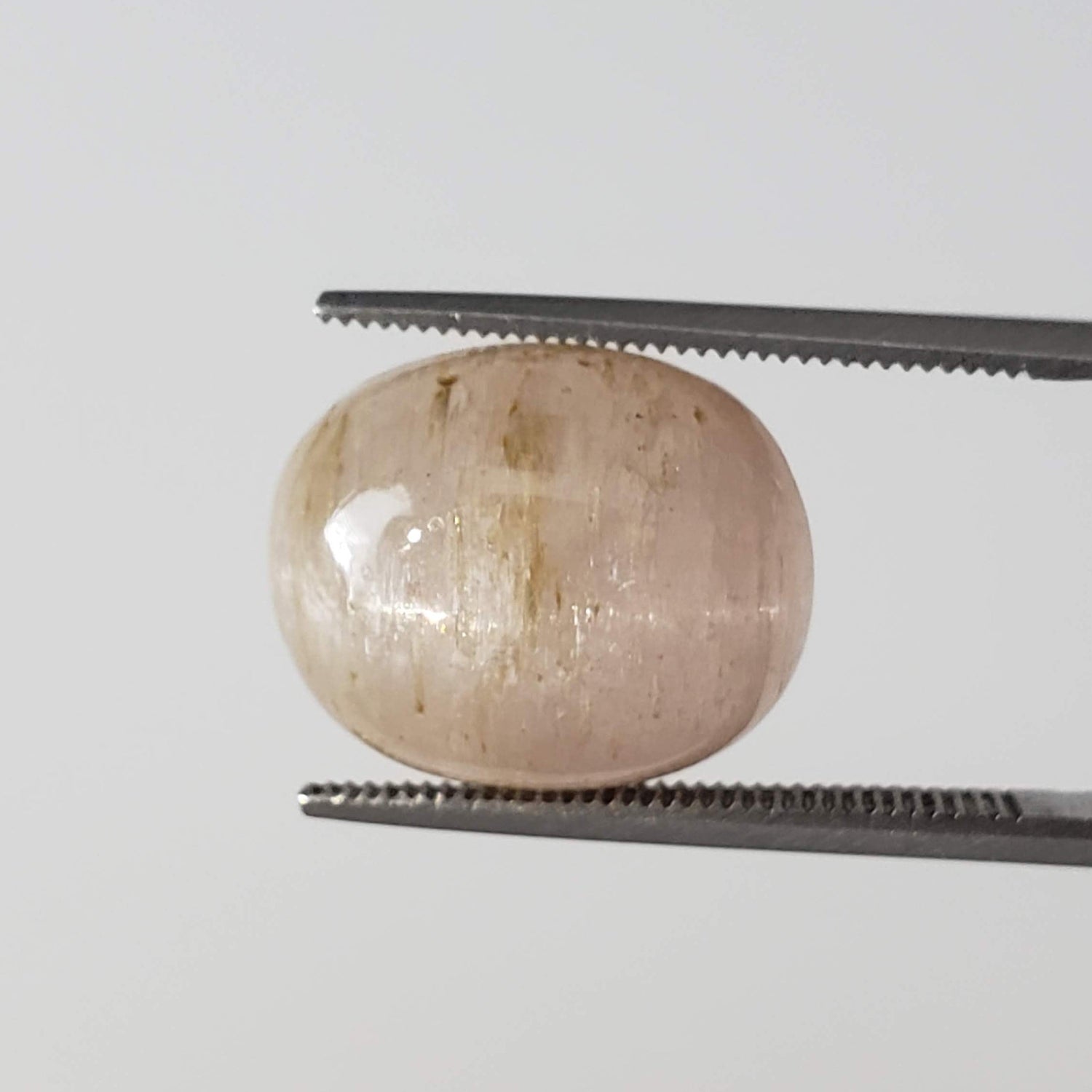 Kunzite Cats Eye | Untreated | Oval Cabochon | Pink | 14.5x12 mm | Afghanistan 1