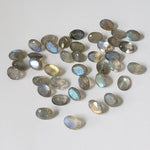 Labradorite | Faceted Oval Cut | Natural Gray Rainbow | 7x5mm 2