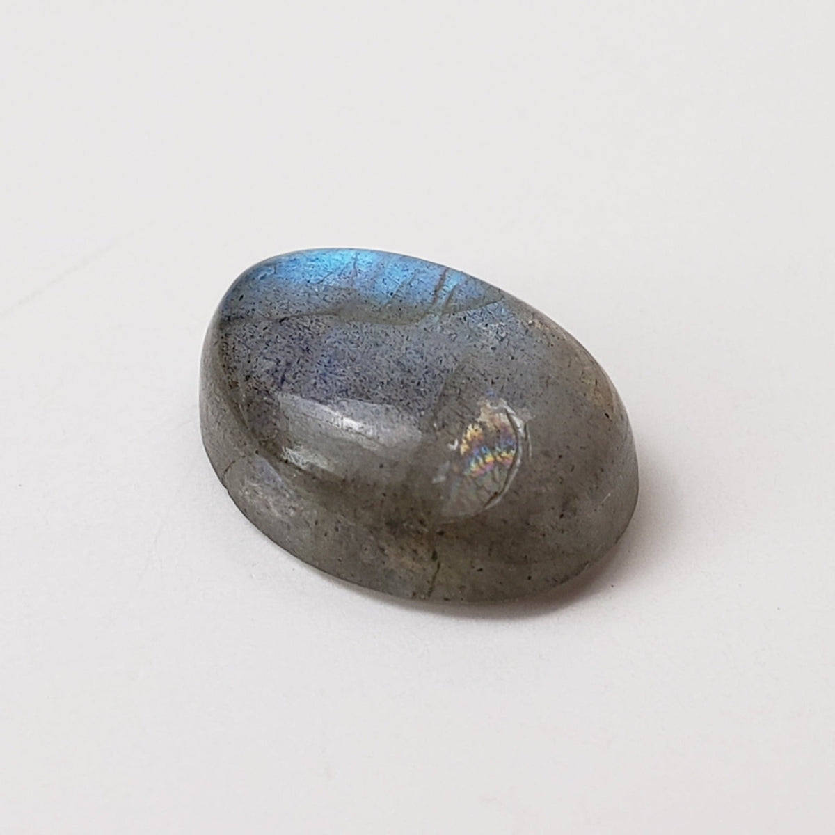 Labradorite | Freeform Cabochon | Natural Gray Rainbow | 12.3x8.3mm 4.0ct