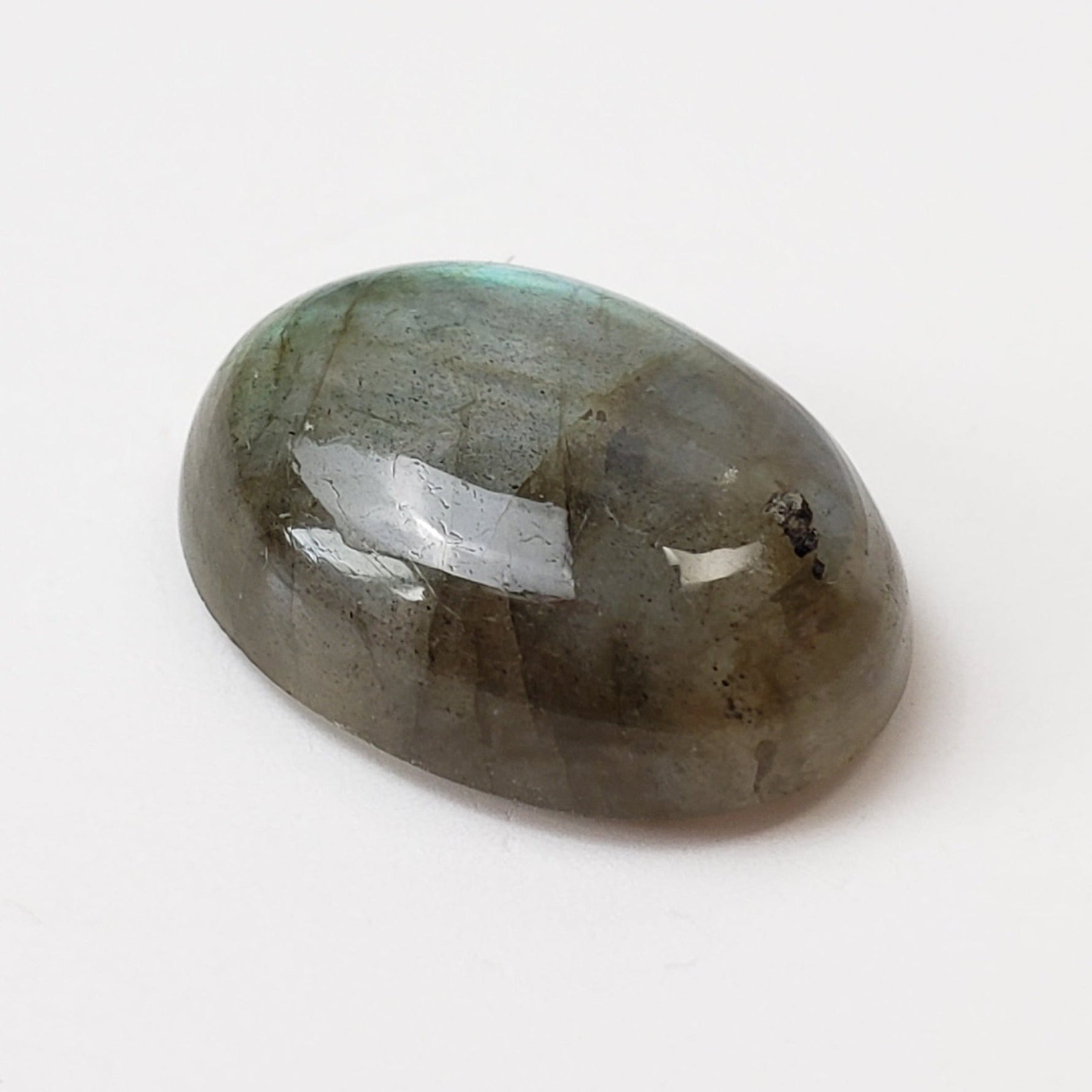 Labradorite | Oval Cabochon | Natural Gray Rainbow | 15.9x12mm 8.1ct