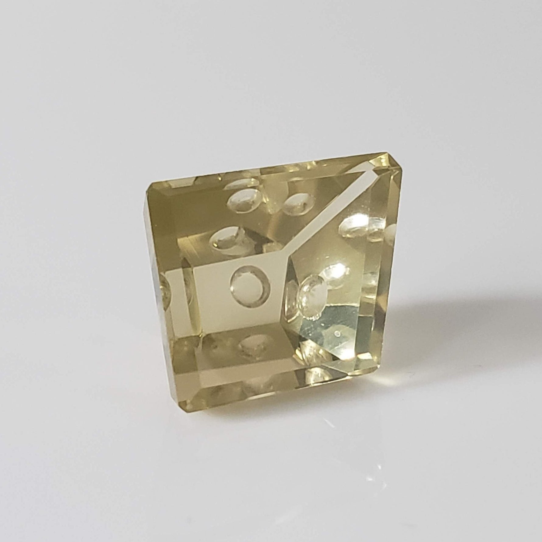 Lemon Citrine | Fancy Laser Cut | Lemon Yellow | 16.3x12.7mm 13.6ct 4